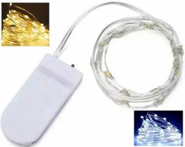 2X Fio Fada Cordão De Led 2M 20 Led Fixo Branco Quente Bater 2X Fio Fada Cordão De Led 2M 20 Led Fixo Branco Quente Bater