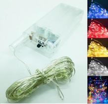 2X Fio Fada Cordão De Led 3M 30 Leds 3 Funções Fixo/Pisca