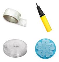 2X Fita Arco Desconstruido +Cola P Balão+ Bomba +5 Suporte F