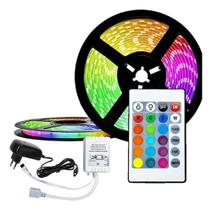 2X Fita De Led Rgb 5 Metros Som Automotivo Decoração Tensã 2X Fita De Led Rgb 5 Metros Som Automotivo Decoração Tensã