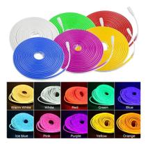 2X Fita Led Neon 5M Mangueira Corte2,5Cm Alto Brilho + Fonte 2X Fita Led Neon 5M Mangueira Corte2,5Cm Alto Brilho + Fonte