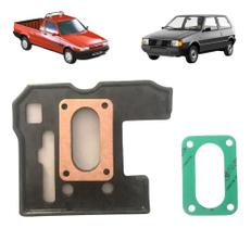 2X Flange Calço Baquelite Carburador Weber 495 Fiat Uno Mill 2X Flange Calço Baquelite Carburador Weber 495 Fiat Uno Mill