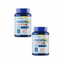 2x Focus Kids- Gummy- Sabor Blue Raspberry- 30 Gomas- Ekobé
