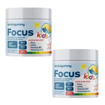 2x Focus Kids- Gummy- Sabor Blue Raspberry- 30 Gomas- Ekobé