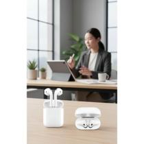 2x Fone Bluetooth TWS Gamer V5.4 Branco - Liberdade Total