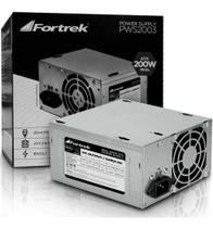 2X Fonte De Computador Pc Atx 200W Real 20+4P Pws-2003 Fortr