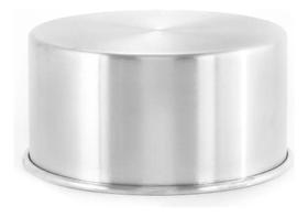 2X Forma Assadeira Bolo Redonda Alta 20 X 10 Cm Alumínio - E