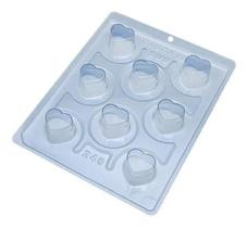 2X Forma De Chocolate Acetato Com Silicone Buffet Coração -