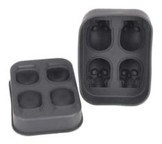 2X Forma De Gelo Silicone Esferas Caveira Festas Drinks Bar