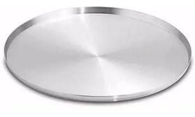 2X Forma De Pizza 35 Cm Cor Alumínio