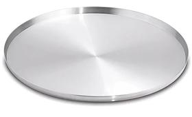 2X Forma De Pizza 35 Cm Cor Alumínio