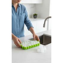 2x Forma Gelo Hexagonal Silicone Garrafa c/ Tampa 37 Cubos