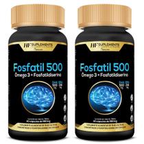 2x fosfatil 500 omega 3 fosfatidilserina 30caps hf suplement