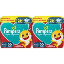 2x Fralda Descartável Pampers Supersequinha XXG 66 Un 2x Fralda Descartável Pampers Supersequinha XXG 66 Un
