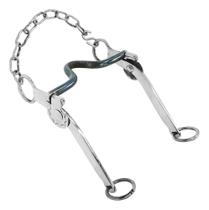 2X Freio Para Cavalo Perna De Grilo Inox Bocal Ferro Crioulo