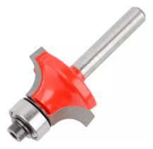 2X Fresa 22Mm Quebra Canto Redondo Raio 6,5Mm Tupia Haste 6M