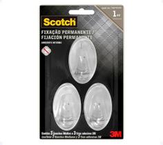 2X Gancho Adesivo De Parede 3M Scotch Multiuso Escolha P M E