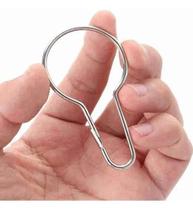 2X Gancho Argola Pacotão Com 25 Unidades Cor Prateado