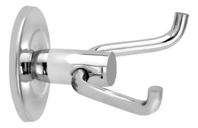 2X Gancho Cabideiro Duplo Parede Metal Para Toalha Roupa