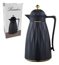 2X Garrafa Térmica De Café Laradore Chic - Preta E Dourada 1