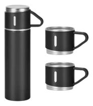 2X Garrafa Térmica Vacum 500Ml Com Kit 3 Xícara Café Xtuned 2X Garrafa Térmica Vacum 500Ml Com Kit 3 Xícara Café Xtuned