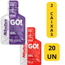 2x Gel Carb Go Recovery Atlhetica Energia Endurance Cx10x30g