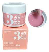2X Gel Solido Pink Nude Nº3 14G - Beltrat Cor 3 - Pink Nude 2X Gel Solido Pink Nude Nº3 14G - Beltrat Cor 3 - Pink Nude