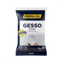 2X Gesso Em Pó Branco - Secagem Rápida - 4Kg - Fortaleza