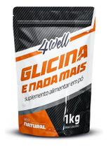 2X Glicina 1Kg 4Well 100% Pura Sabor Natural