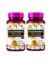 2x Glucomannan Psyllium Colágeno Hidrolisado 120 Cápsulas Suplemento Natural 2x Glucomannan Psyllium Colágeno Hidrolisado 120 Cápsulas Suplemento Natural