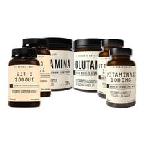 2x Gluta(300g) + 2x Vit.D3 (60 Cápsulas) + 2x Vit.C(30 Tabletes) - (300g) - Generic Labs