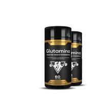 2X Glutamina Full Power 1450Mg 60Caps Hf Suplementos