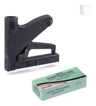2X Grampeador Rocama 106 Premium + Grampo 106/6 Galvanizado 2X Grampeador Rocama 106 Premium + Grampo 106/6 Galvanizado