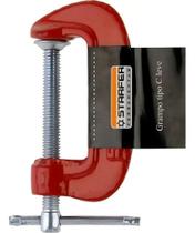 2X Grampo Marceneiro Leve Tipo C 3 Polegadas Multiuso Starfe