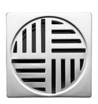 2X Grelha Inox Para Ralo Automático Quadrada 10Cm Lorenzetti