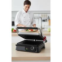 2x Grill Elétrico 2 em 1 Inox - Sanduíches e Mais!