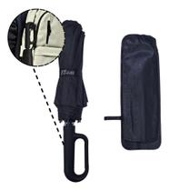 2X Guarda-Chuva Reforçado Grande Preta Automático Com Fivela 2X Guarda-Chuva Reforçado Grande Preta Automático Com Fivela