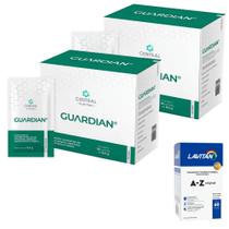 2x Guardian 8G 30 Sachês - Central Nutrition + Multivitamínico A-Z Homem - 90 Cáps - Lavitan