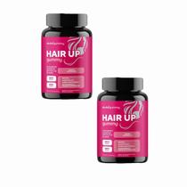 2x Hair Up Gummy -30 Gomas Morango- com Biotina e Vitaminas