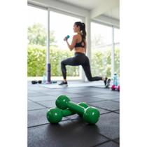 2x Halter Borracha 1kg Par Verde Academia Exercício Funcional Musculaçã 2x Halter Borracha 1kg Par Verde Academia Exercício Funcional Musculaçã