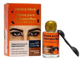 2X Henna Para Sobrancelhas Della E Delle 8G - Escolha A Cor