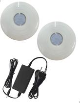 2x hiper led 16w abs azul iluminacao piscina com fonte 3a 2x hiper led 16w abs azul iluminacao piscina com fonte 3a