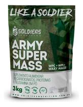 2X Hipercalórico Army Super Mass 3Kg- Sabor Leite - Soldiers