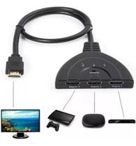 2X Hub Hdmi Switch 3X1 Adaptador Cabo 3 Entradas E 1 Saída