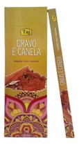 2X Incenso Indiano Taj Cravo E Canela - 25 Cxs - 8 Varetas C