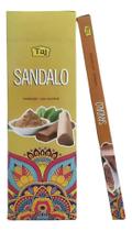 2X Incenso Indiano Taj Sândalo - 25 Caixas Com 7 Varetas Cad