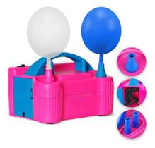 2X Inflador Bexiga Máquina Encher Balões Compressor Automáti