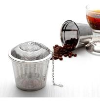 2X Infusor Coador Filtro Reutilizável Cesto Aço Inox Para Ch