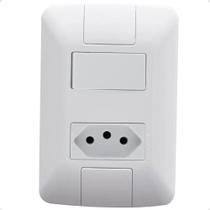 2X Interruptor Simples + Tom 2P + T 10A Aria