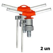 2X Irrigador Giratório (1/2Pol) Com 6 Jatos e Suporte GARDEN 2X Irrigador Giratório (1/2Pol) Com 6 Jatos e Suporte GARDEN